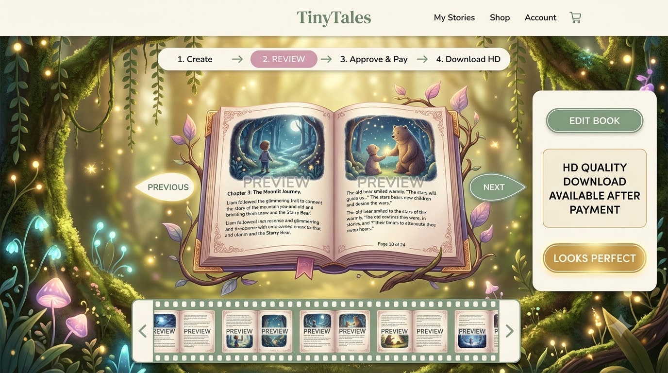 TinyTales full book preview visual reference